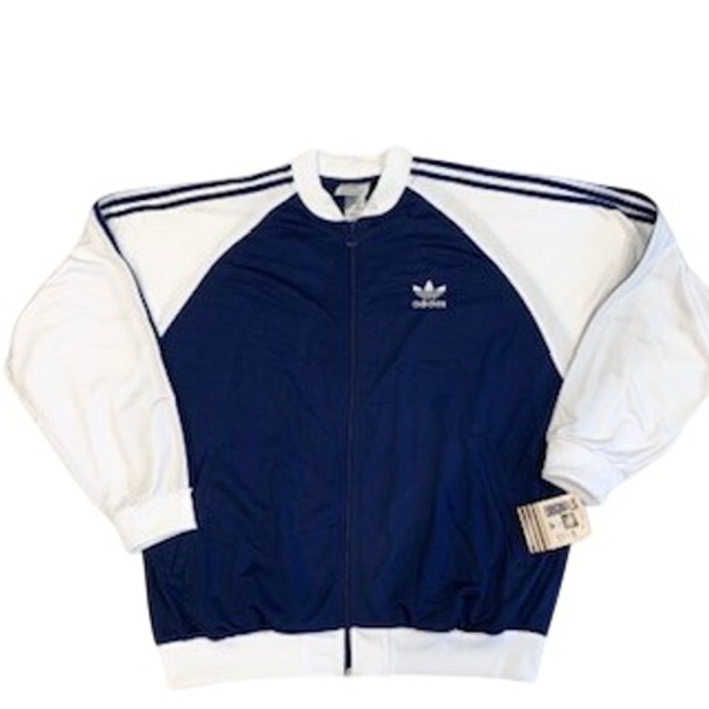 Adidas Originals Superstar Track Jacket Navy White XL 265829 Vintage Style Zip